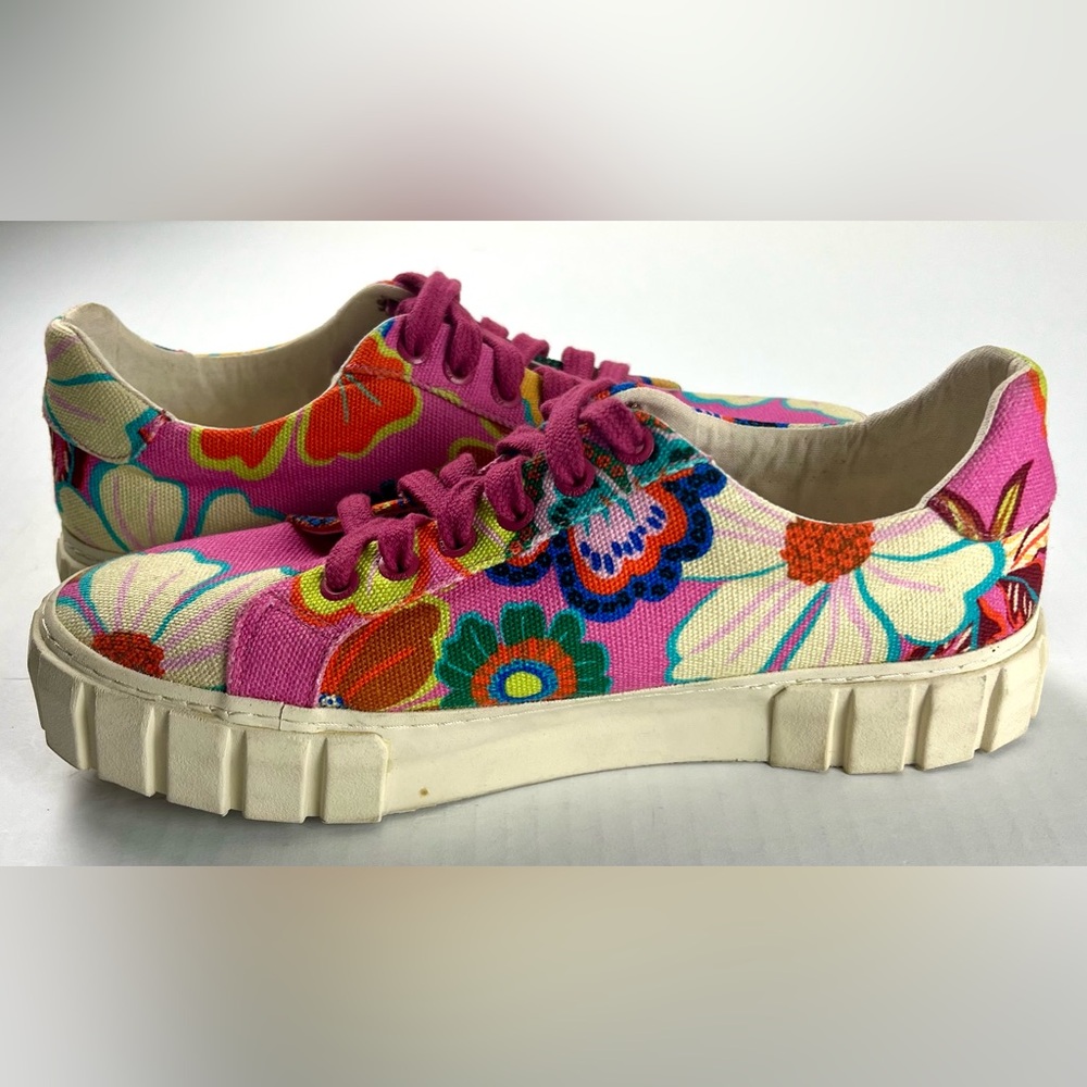 Farm Rio Pink Floral Garden Platform Sneakers - Picture 6 of 11